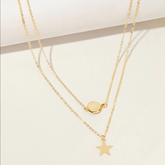 3/$30 Star Layered Chain Necklace - Picture 3 of 5